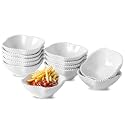UIBFCWN 12 Pack Dipping Bowls, 2 oz Ceramic Soy Sauce Dish, White Dipping Sauce Bowls/Dishes, Condiment Server, Small Appetizer Pinch Bowls for Condiments, Sushi, Ketchup, BBQ