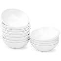UIBFCWN 12 Pack Soy Sauce Dish 3inch Ceramic Dipping Bowls Bulk, 1.2 Oz White Dipping Sauce Bowls/Dishes, Small Dipping Sauce Cups for Sushi Ketchup Olive Oil Appetizer