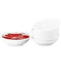 UIBFCWN 6 Pack Soy Sauce Dish 3inch Ceramic Dipping Bowls Bulk, 1.2 Oz White Dipping Sauce Bowls/Dishes, Small Dipping Sauce Cups for Sushi Ketchup Olive Oil Appetizer