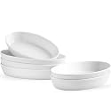 UIBFCWN Au Gratin Baking Dishes for Oven Safe, Set of 6, 7.5''x4.5'' Mini Casserole Dish, Ceramic Oval Baking Dish for Single Serving, Cauliflower Baking Dish, Banana Split Bowls, 11.5oz