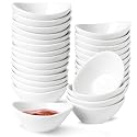 UIBFCWN Ceramic Dipping Bowls, 1.7 Oz Ceramic Soy Sauce Dishes, Porcelain Dipping Sauce Cup Pinch Bowls, Mini Bowl for Side Dishes ketchup Condiment Server Charcuterie BBQ and Party, 30 Pack