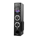 UIC Dj Mini-80W 5.25 Inch Single Bluetooth Party Subwoofer Floor Standing Speaker 3 Inch Dual Satellites with Extreme Bass Mic Slot Aux USB Fm &amp; Remote Control Black (UIC-TWR-5106)