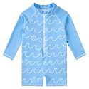 uideazone 3M-3T Toddler Baby Boys UPF 50+ One Piece Rash Guard Swimsuit