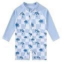 uideazone 3M-3T Toddler Baby Boys UPF 50+ One Piece Rash Guard Swimsuit