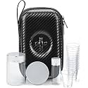 Uiifan 1 Set Portable Communion Cups and Wafer Set, Black