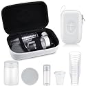 Uiifan 1 Set Portable Communion Cups and Wafer Set, White