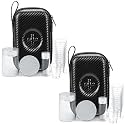Uiifan 2 Set Portable Communion Cups and Wafer Set, Black