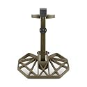 UIIHUNT Saddle Platform, Die-Cast Aluminum Construction Saddle Hunting Platform, Mobile Reliable Adjustable Hunting Platform, Silent Hunting Tree Saddle Hunting System Platform, 12"x 12" Platform