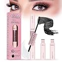 Uilulu Lash Clusters Glue - Waterproof Lash Glue Use 2 in 1 Black Lash Bond and Seal Strong Hold DIY Eyelash Adhesive for Cluster &amp; Individual Lashes DIY Eyelash Lash Cluster Glue(7ml+7ml)