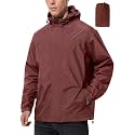 UIQUR Mens Lightweight Packable Waterproof Rain Jacket Windbreaker
