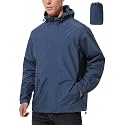 UIQUR Mens Lightweight Packable Waterproof Rain Jacket Windbreaker