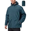 UIQUR Mens Lightweight Packable Waterproof Rain Jacket Windbreaker
