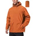 UIQUR Mens Lightweight Packable Waterproof Rain Jacket Windbreaker