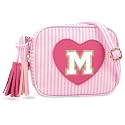 UIXIZQ Personalized Toddler Purse for Girls 2–10, Cute Little Girl Purse &amp; Kids Wallet, Small Initial Shoulder Crossbody Bag, Birthday &amp; Christmas Gift for Daughter(Pink,M)