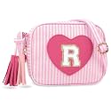 UIXIZQ Personalized Toddler Purse for Girls 2–10, Cute Little Girl Purse &amp; Kids Wallet, Small Initial Shoulder Crossbody Bag, Birthday &amp; Christmas Gift for Daughter(Pink,R)