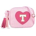 UIXIZQ Personalized Toddler Purse for Girls 2–10, Cute Little Girl Purse &amp; Kids Wallet, Small Initial Shoulder Crossbody Bag, Birthday &amp; Christmas Gift for Daughter(Pink,T)