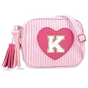 UIXIZQ Personalized Toddler Purse for Girls 2–10, Cute Little Girl Purse &amp; Kids Wallet, Small Initial Shoulder Crossbody Bag, Birthday &amp; Christmas Gift for Daughter(Pink,K)