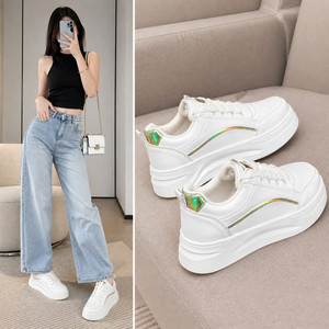 UJARAY TOE Women White Sneakers Casual