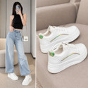 UJARAY TOE Women White Sneakers Casual