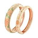 UJOY Cloisonne Bangles Gorgeous National Floral Panda Set Enameled Plated Handcrafted Bracelets Jewelry Gifts 55C43