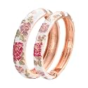 UJOY Cloisonne Bangles Gorgeous National Floral Panda Set Enameled Plated Handcrafted Bracelets Jewelry Gifts 55C43