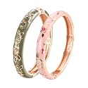 UJOY Cloisonne Bracelet Butterfly Hinge Indian Cuff Bangle Enameled Jewelry Flower Bracelets for Women Gift Box 55A114