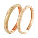 UJOY Handcrafted Cloisonne Bangle Bracelets Butterfly Enamel Metal Handcuff Jewelry Set Box Gift for Women 55A108-55B30