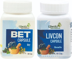 ujwala ayurvedashram bet and livcon capsule diabetes combi pack