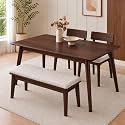 UK FURNITURE Sheesham Wood 4 Seater Dining