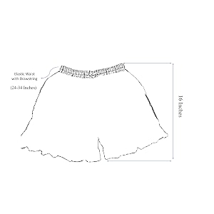 Ukal Rayon Printed Frill Shorts for Women