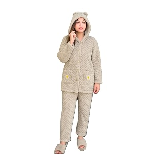 Ukal Womens Wool Blend Fleece Long
