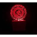 UKANI 3D Acrylic Night Lamp for Home/Bedroom/Gift (Size 3 Inch) Multi Color