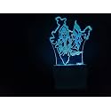 UKANI 3D Bharatmata Acrylic Night Lamp for Home/Bedroom/Gift (Size 3 Inch) Multi Color