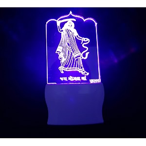 ukani 3d design night lamp fo homegift size 3 inch multi color