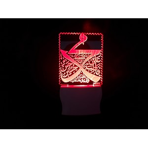 ukani 3d design night lamp fo homegift size 3 inch multi color