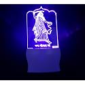 UKANI 3D Design Night Lamp Fo Home/Gift (Size 3 Inch) Multi Color