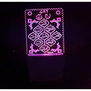 ukani 3d design night lamp for homegift size 3 inch multi color