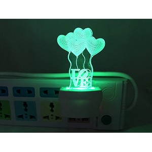 ukani 3d latest acrylic colour changing 3d illusion led night lamp for bedroom multicolour design night lamp for bedroomgift size 3 inch design 34