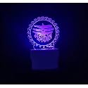 UKANI 3D Latest Mahakal Design Night Lamp for Home/Gift (Size 3 Inch) Multi Color