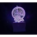 UKANI 3D Most Popular Islamic 786 Design Night Lamp Fo Home/Gift (Size 3 Inch) Multi Color