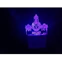 UKANI 3D Shree Balaji Design Night Lamp Fo Home/Gift (Size 3 Inch) Multi Color