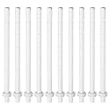 UKCOCO Toilet Button Rod 10 pcs Plastic White 5.98 in Threaded Replacement
