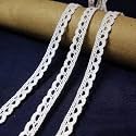 UKIYO | Kingri White Cotton Lace & Border (10 Mtr x 1cm) Used for Suits, Dresses, Embroidery, Curtains, Decor (10 mtr)