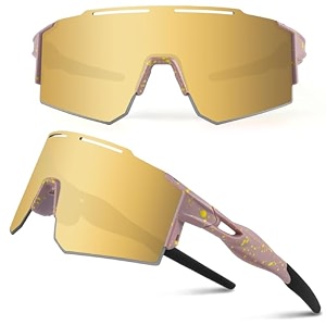 ukoly cycling sunglasses for men women with 3 interchangeable lenses polarized sports sunglasses baseball sunglasses