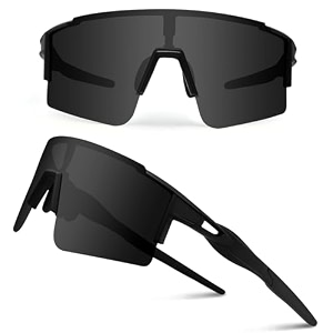 ukoly cycling sunglasses for men women with 3 interchangeable lenses polarized sports sunglasses baseball sunglasses