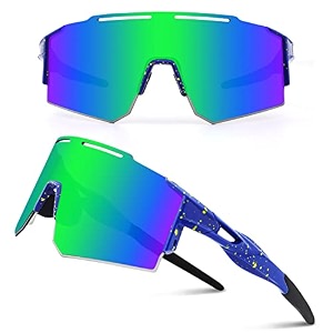 ukoly cycling sunglasses for men women with 3 interchangeable lenses polarized sports sunglasses baseball sunglasses