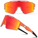 Ukoly Cycling Sunglasses for Men Women with 3 Interchangeable Lenses, Polarized Sports Sunglasses, Baseball Sunglasses