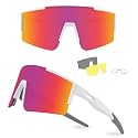 Ukoly Cycling Sunglasses for Men Women with 3 Interchangeable Lenses, Polarized Sports Sunglasses, Baseball Sunglasses