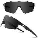 Ukoly Cycling Sunglasses for Men Women with 3 Interchangeable Lenses, Polarized Sports Sunglasses, Baseball Sunglasses