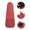 Ukulele Durable Case Bag Cover 24 Inch Red Color Compatible for 24 to 26 Inch Guitar